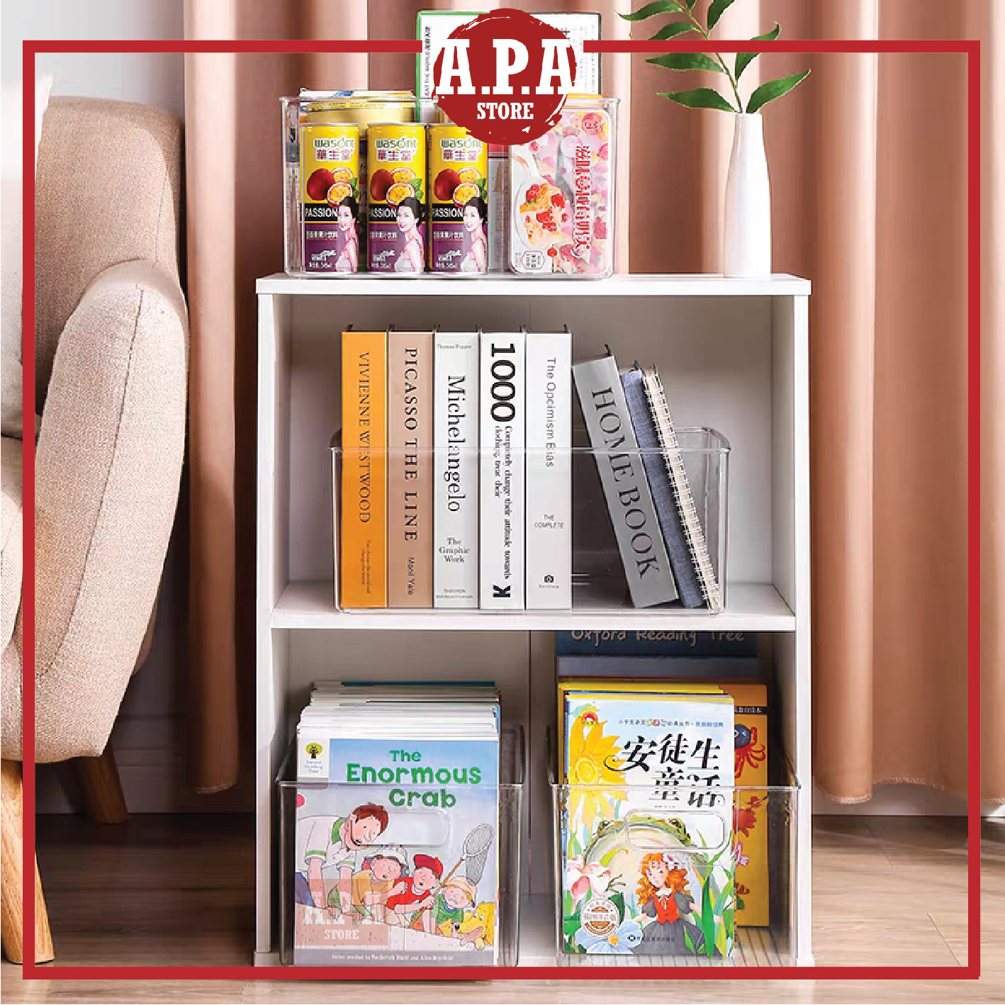 APA Plastic Refrigerator Organizer Bins Fridge Organizers Storage Bekas ...