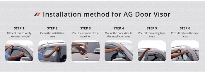 PERODUA AXIA 2 ND GEN 2023 AG DOOR VISOR AIR PRESS WIND DEFLECTOR (8cm ...