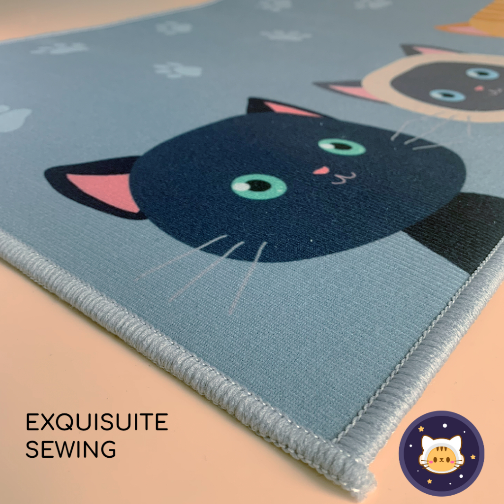 OYEN PLANET Cartoon Cat Kitchen Mat Door Floor Doormat Rug Carpet ...