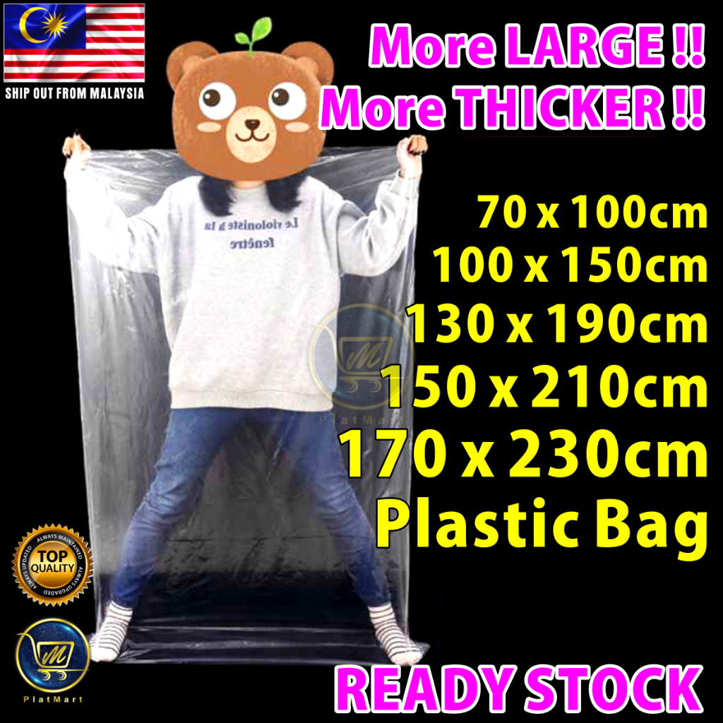 PlatMart - [READY STOCK] 1Pcs Extra Thick / Extra Big Transparent ...