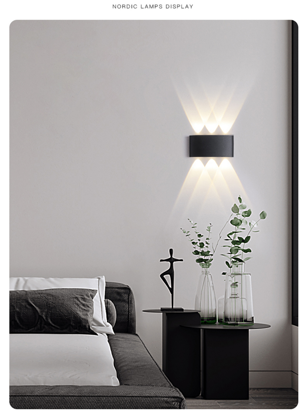 LED Wall Lamp Effect Light Lampu Dinding IP65 Waterproof LED Lighting ...