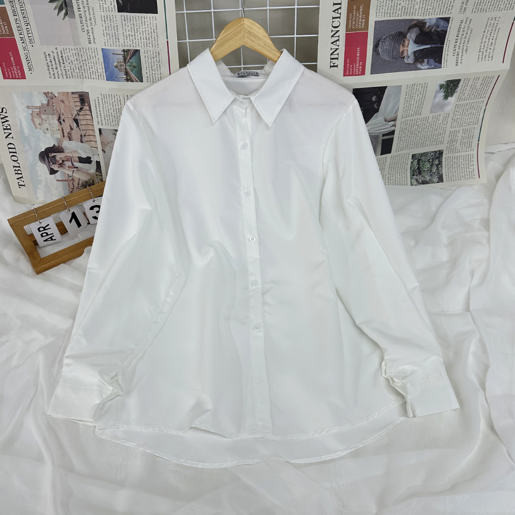 Korean Chiffon Blouse with Bishop Sleeves