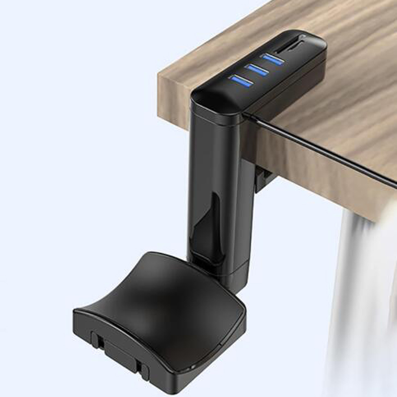 Glink Headphone Bracket Swivel Mounted PC Stand Holder Display With USB ...