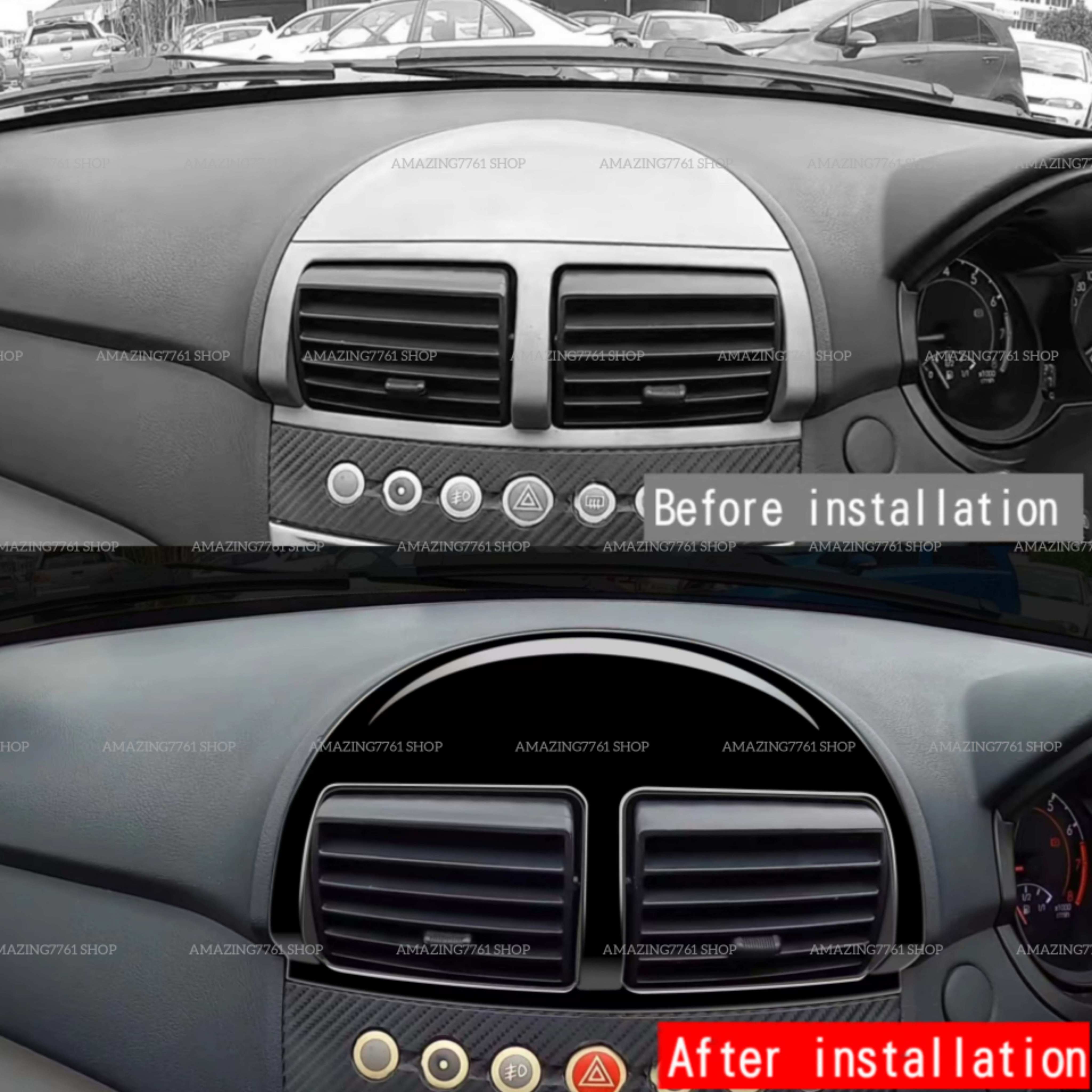 AMAZING PROTON PERSONA OLD GEN2 DASHBOARD CENTER AIR OUTLET FRAME COVER ...
