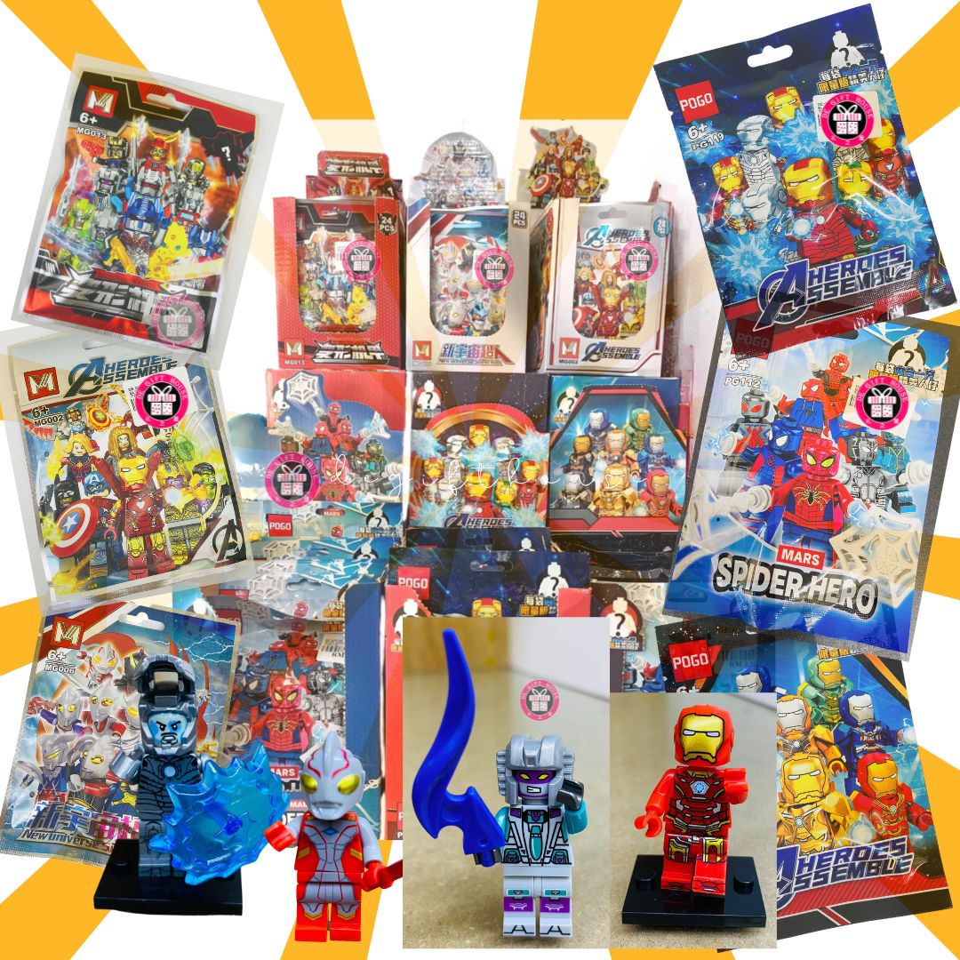 Ship From Selangor 💯% Blind Pack Surprise Toys Spiderman Avengers ...