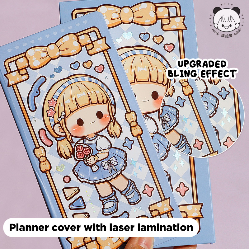 Whitespace Telado Dodojam Cute Girl Grid Weeks Planner with Stickers ...