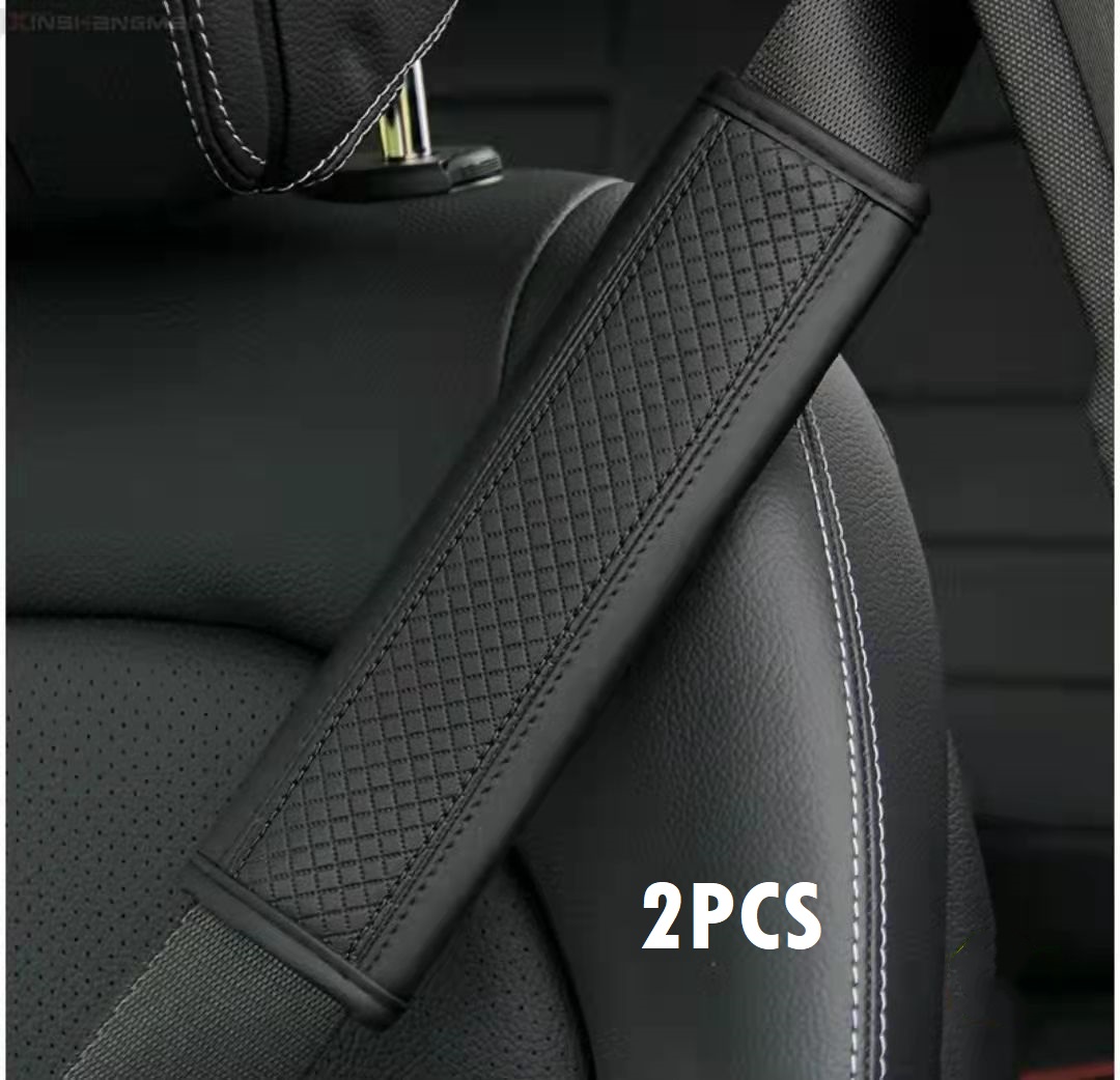 thumbnail image 2 of Booster Pads QOMAGO Car M 3 Color Performance Letters Seat Belt Cover Carbon Fiber Texture Car 2 of 10