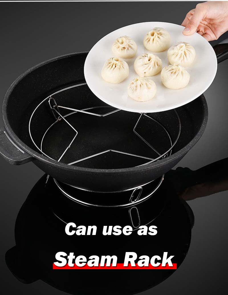 Universal Pot Support Stand For Pan, Stainless Steel Steaming Tray, Pot ...
