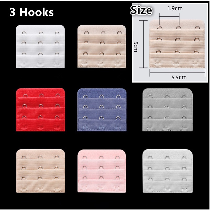 Bra Extender 8 colors Hook 2/3/4 Hooks ⭐Quality⭐ Multicolor Bra