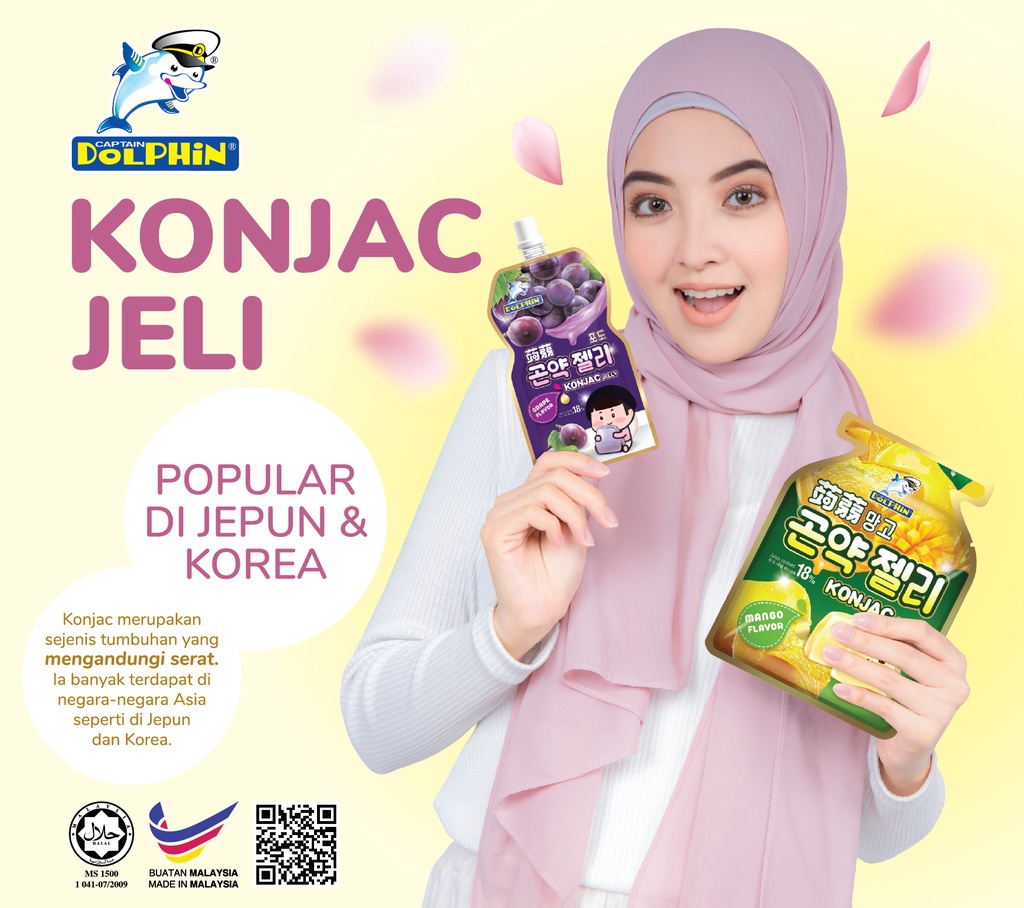 CAPTAIN DOLPHIN Konjac Jelly Halal Konjac Jelly Borong Konjac Jelly