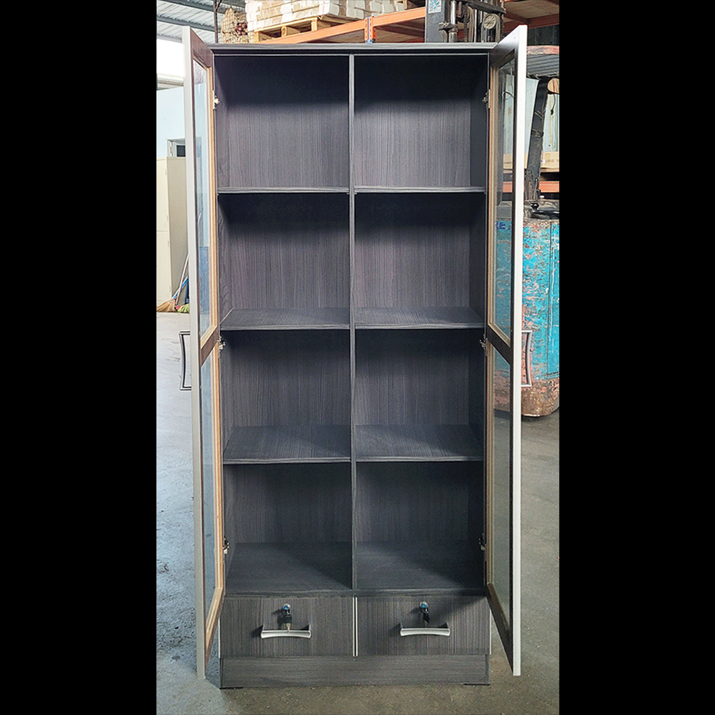HOMATRIX Display Glass Cabinet Living Room Storage Almari Kaca Rak ...