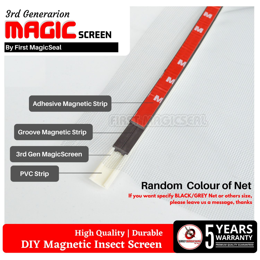 1stMagicSeal - (Special Size - ALL Frame) DIY Magnetic Insect Screen ...