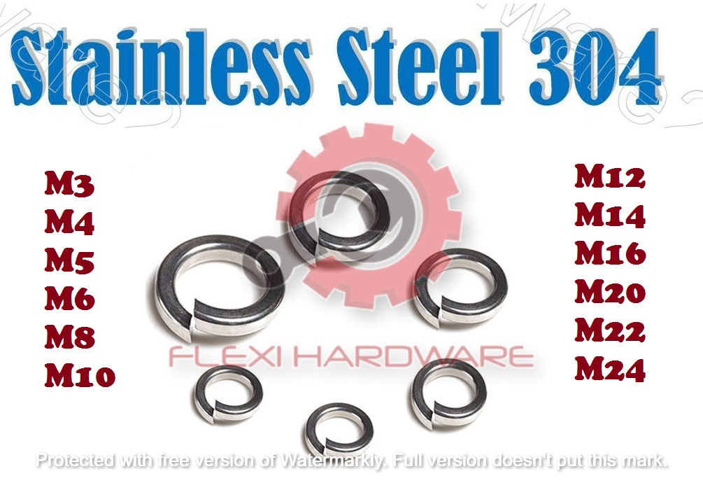 Spring Washer M3 M4 M5 M6 M8 M10 M12 M14 M16 M20 M22 M24 Stainless ...