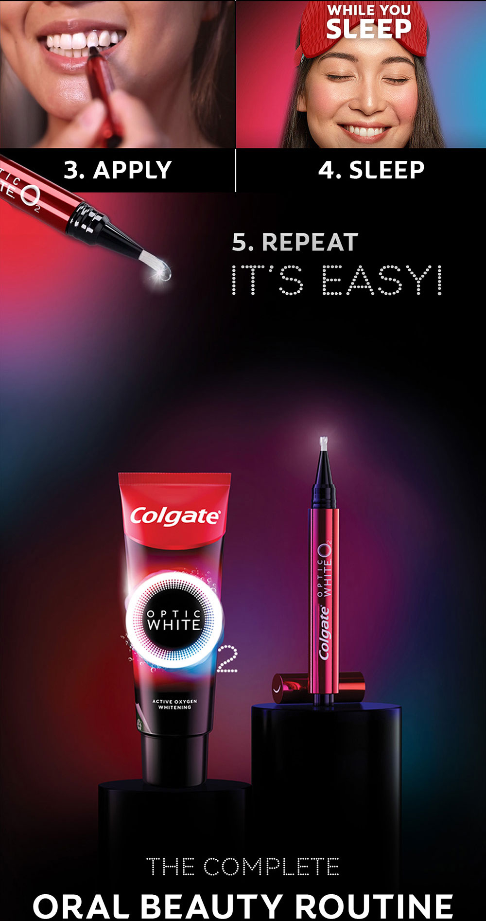 Colgate Optic White Overnight Teeth Whitening Wand | Shopee Malaysia