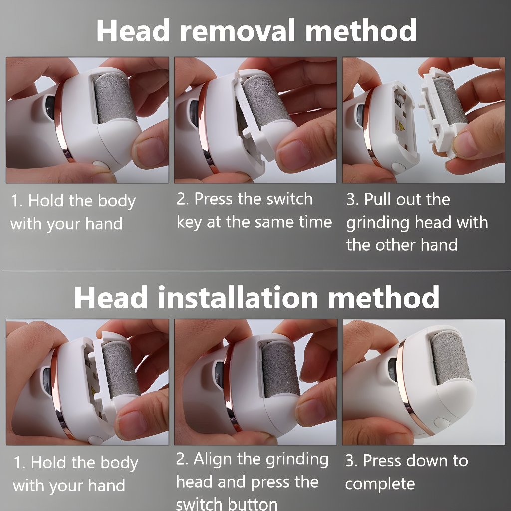 Electric Foot File Callus Remover Machine Pedicure Device Rechargeable ...