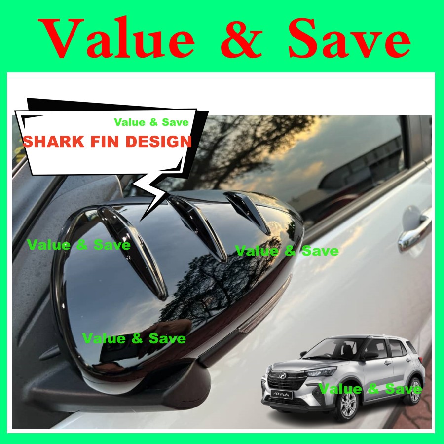 Perodua Ativa Toyota Raize Side Mirror Cover Sportivo Exterior Car Acc ...