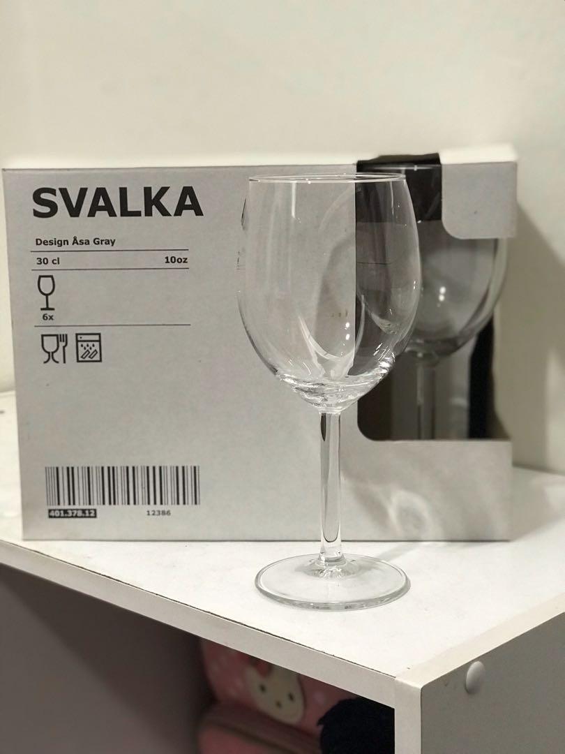 SVALKA Wine glass - clear glass 15 oz