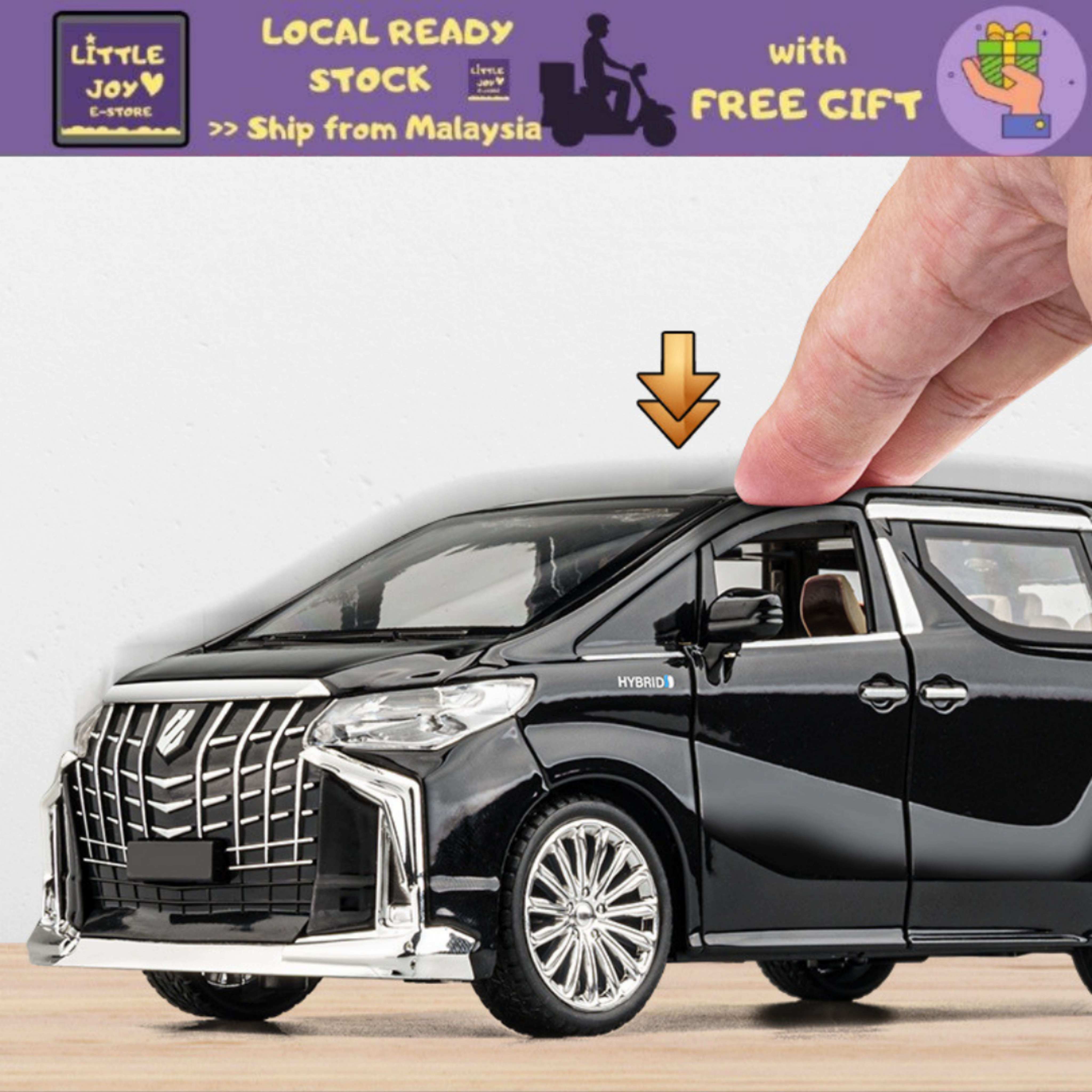 🇲🇾LJS1 Toyota Alphard 1:32 1:24 1:18 Alloy Diecast MPV Scale Model ...