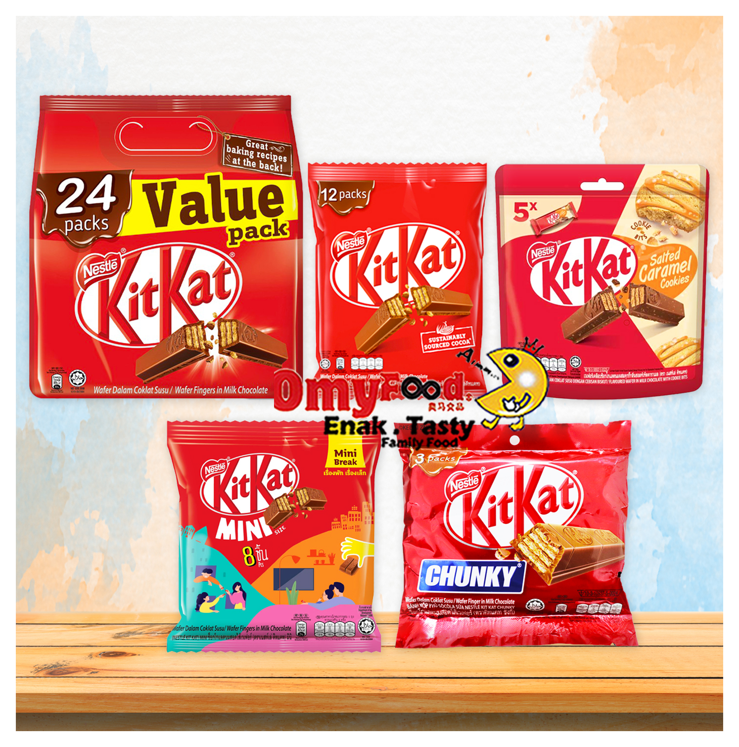 408g / 204g / 85g / 72g / 114g Nestle Kit Kat [Wafer Fingers / Mini