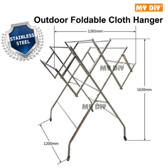 Stainless Steel Outdoor Cloth Hanger Stainless Steel Clothes Hanger W ...