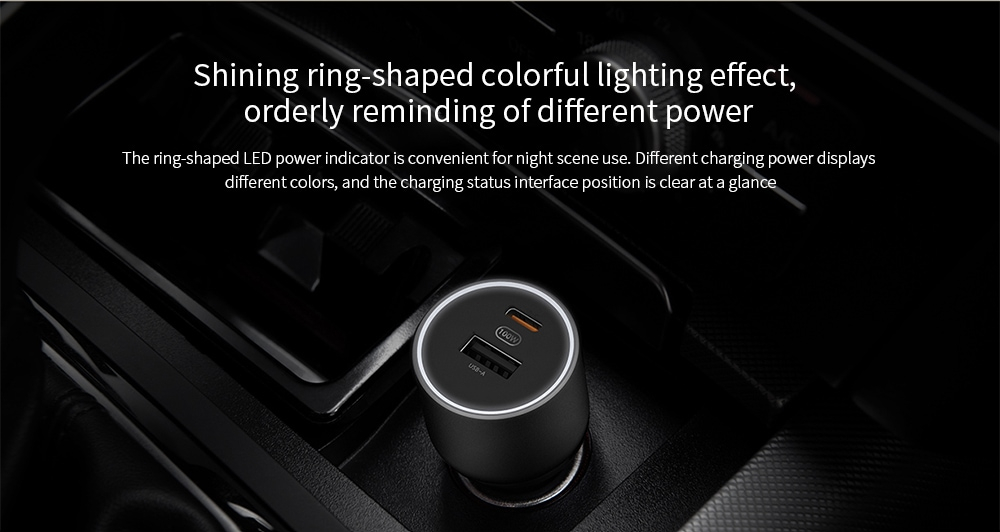 Xiaomi Caricabatteria Auto 1A1C 100W 5V 3A Doppio USB