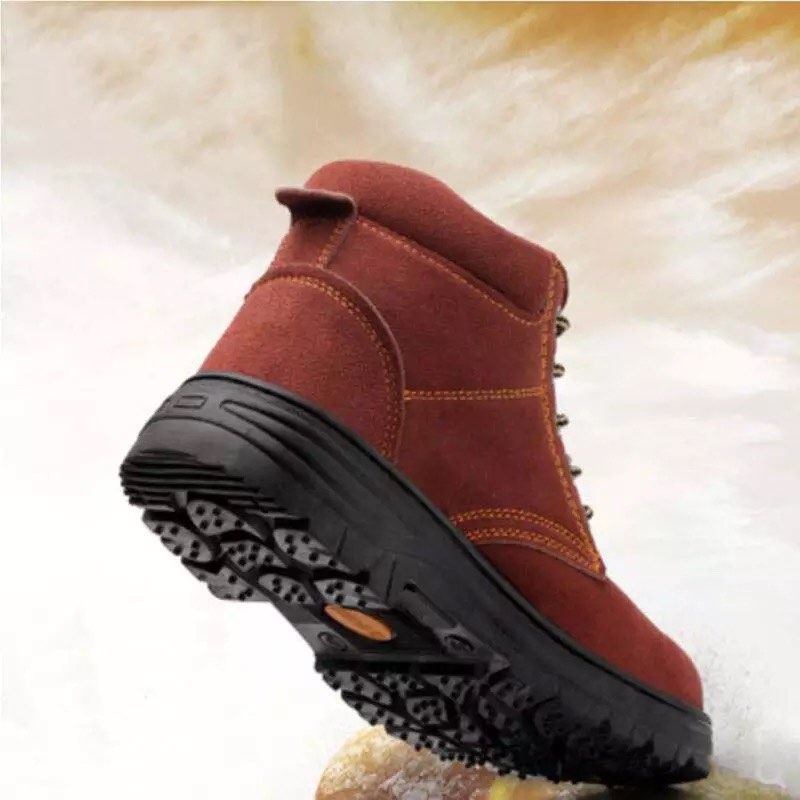 Men's Safety Boots shoes Kasut besi Oil Resistant Protector Military ...