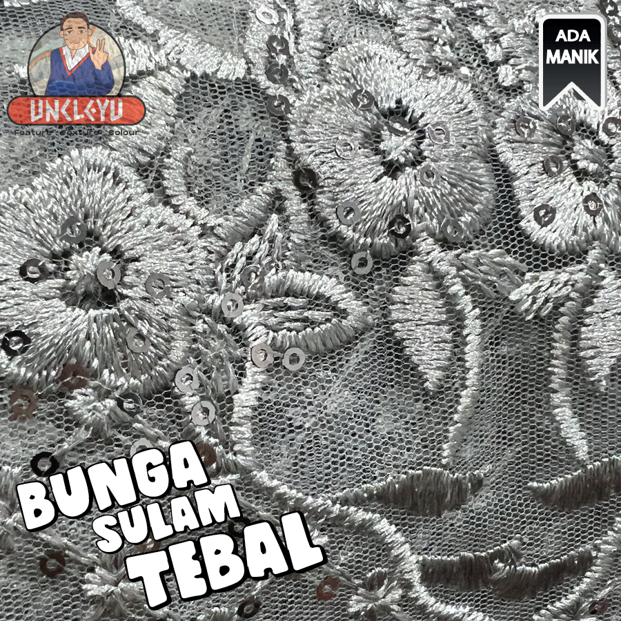 Renda Border Baju Lace | Warna Solid & Corak Bunga Mudah | Pelbagai ...