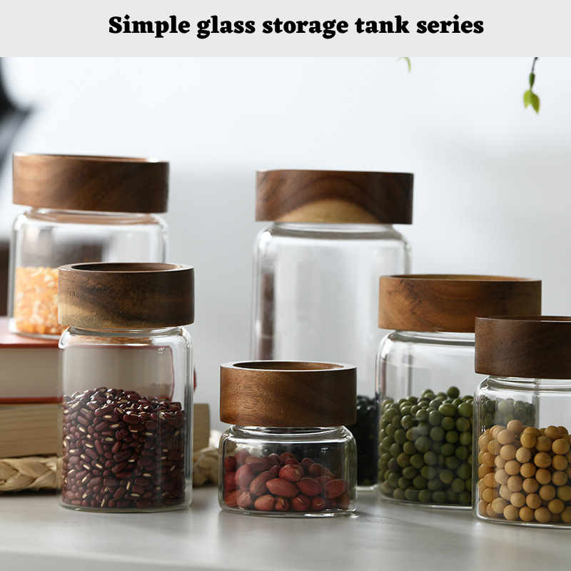 Glass Container Jar Balang Kaca Botol Glass Bottle Glass Container Storage Jar With Wooden Lids