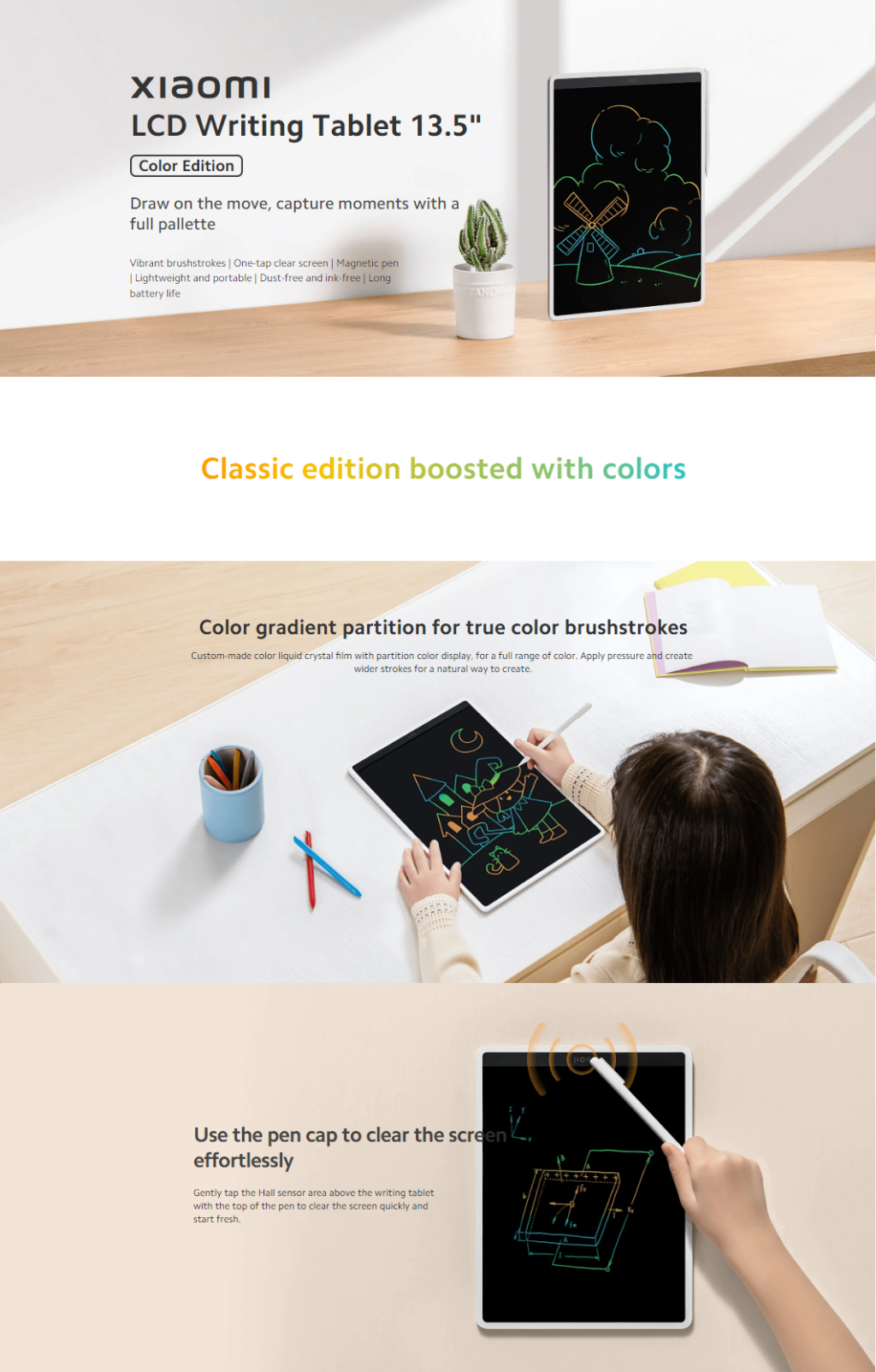 Xiaomi Lcd Writing Tablet 13 5 Inch Color Edition