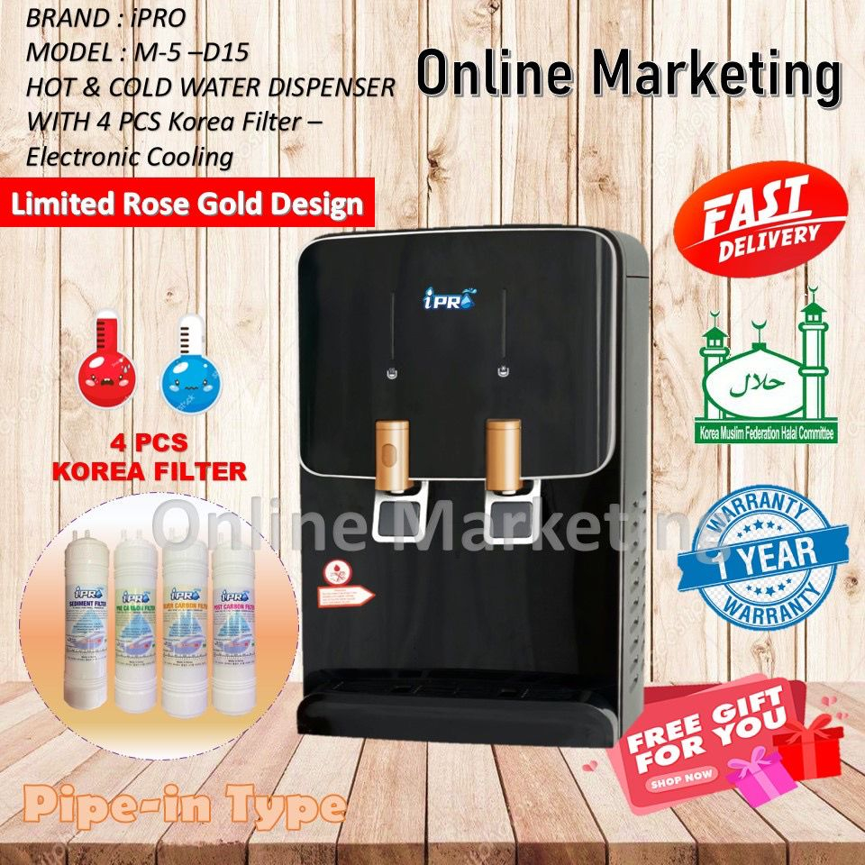 Penapis Air 2 Suhu Mild Alkaline Water Dispenser Model: M2 Hot & Normal ...