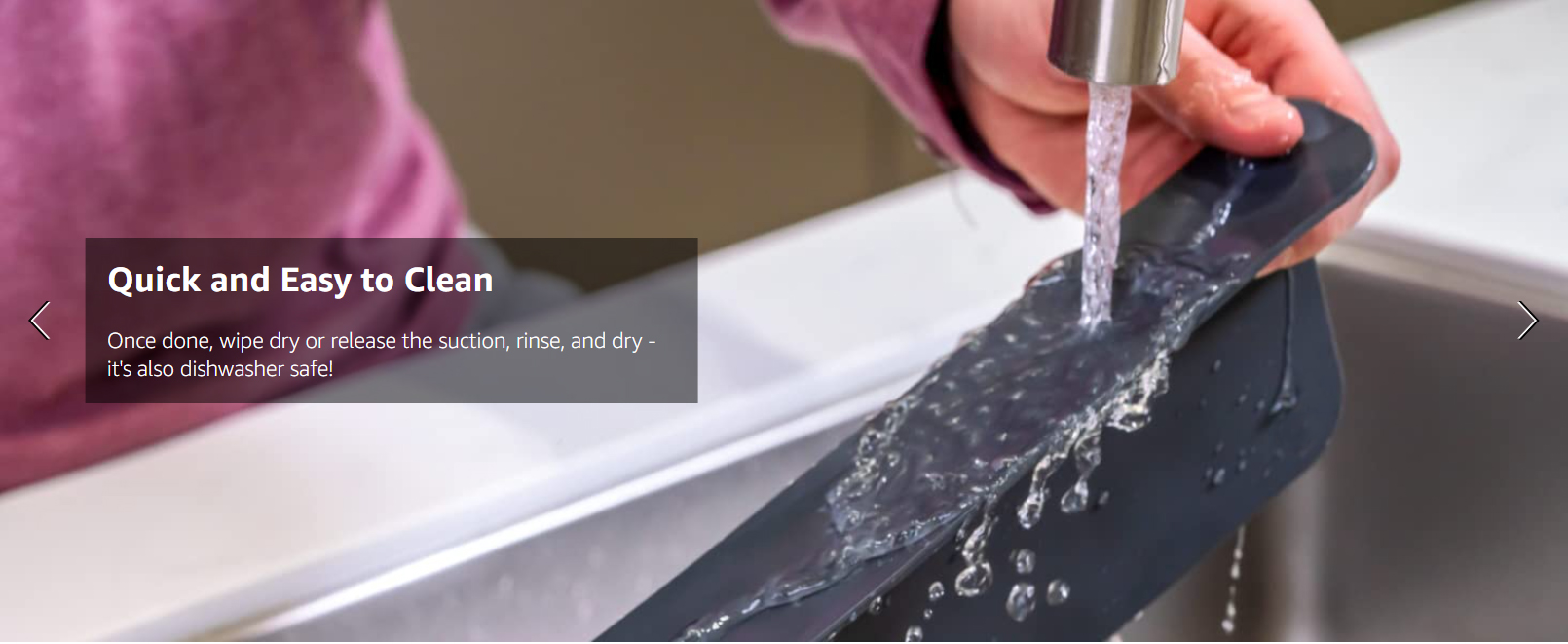 Sink Splash Guard Premium Silicone Water Splash Guard for Sink Kitchen