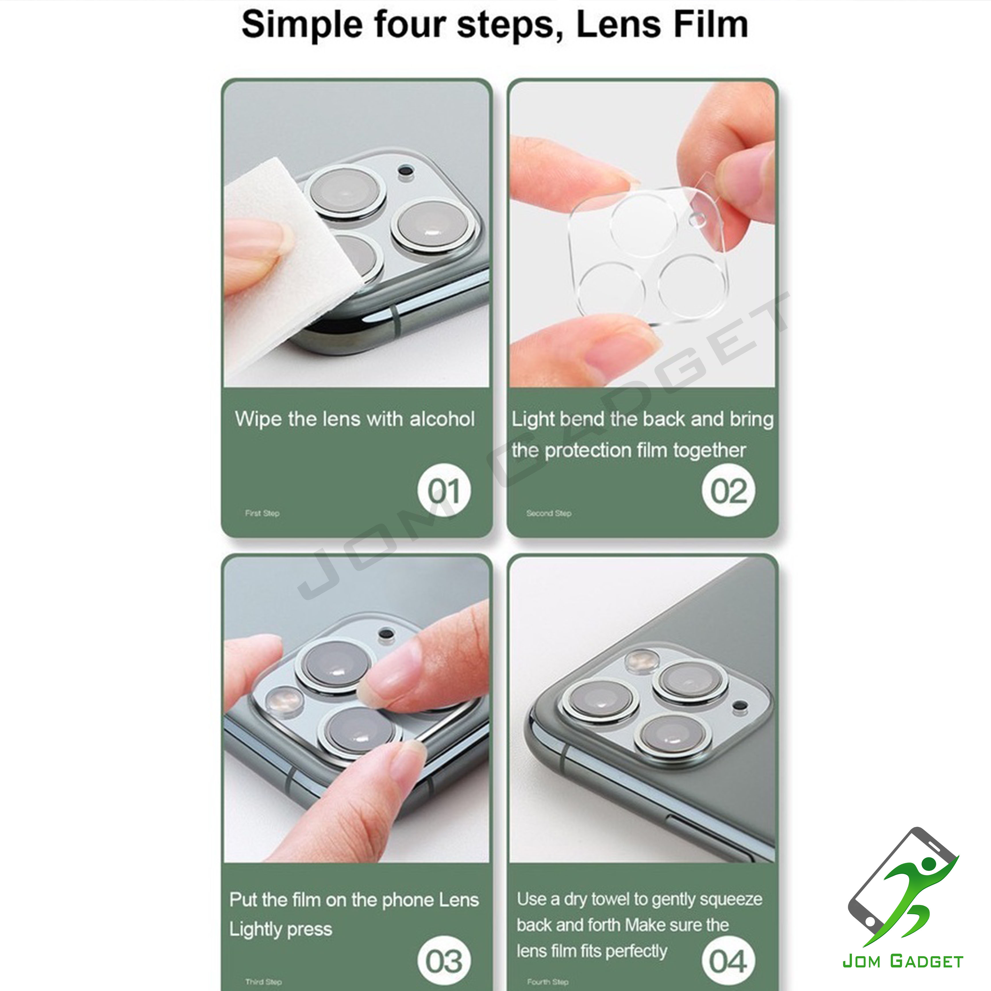 【Ready Stock】 3D Camera Lens Protector Glass For IP 17 PRO MAX AIR 16 ...
