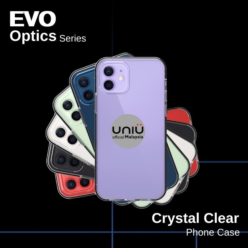 UNIU EVO OPTICS Crystal Clear Case Shockproof Phone Cover Casing for ...