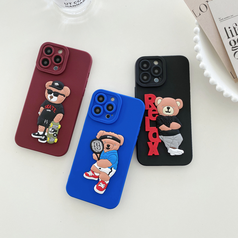 Redmi A1 fon sarung boy cool tennis bear pro camera soft case casing ...