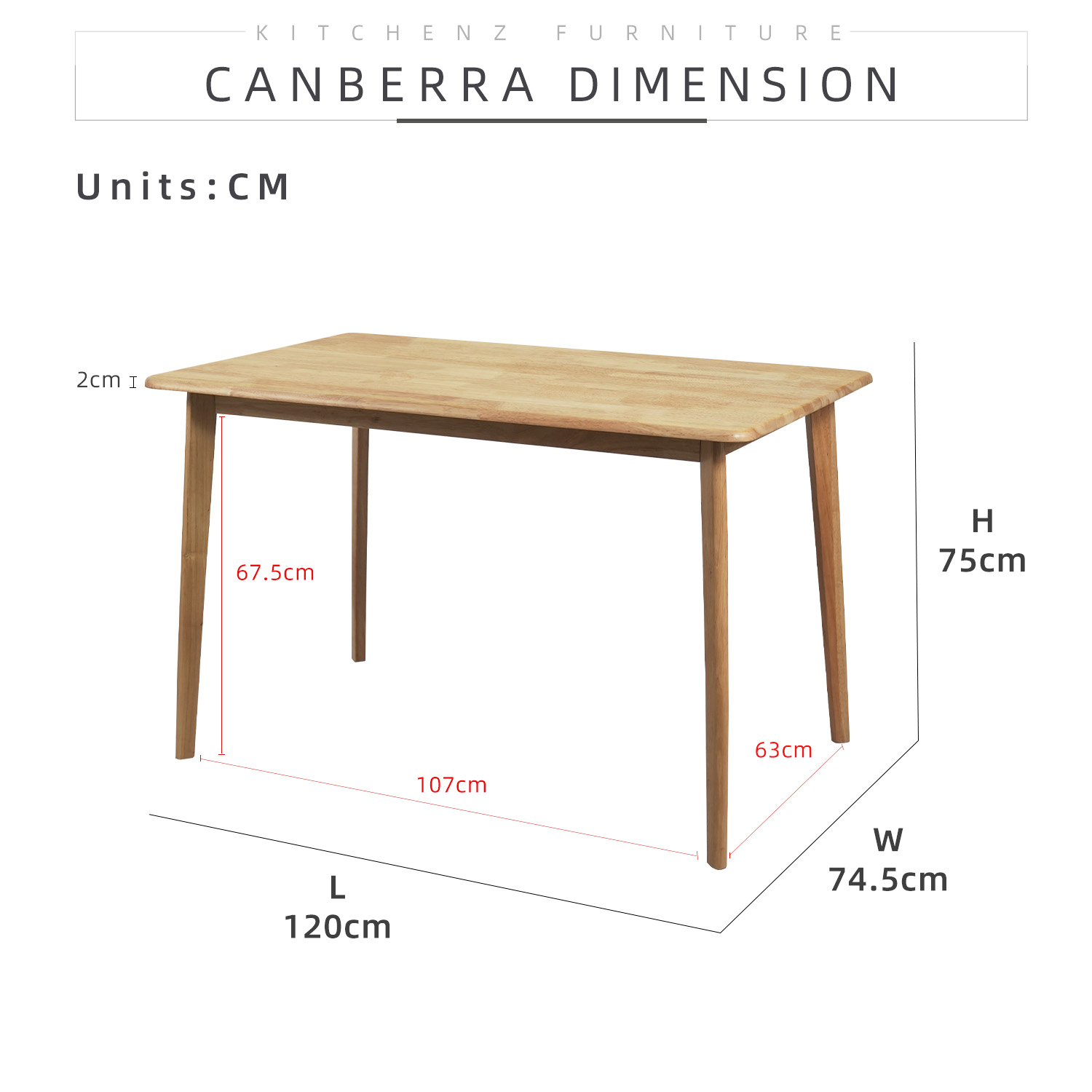 [FREE Shipping] KitchenZ Modern Dining Set 1 Dining Table + 4 Dining