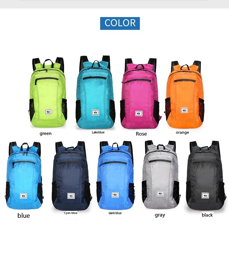 MKMALL Mini Backpack Outdoor Backpack Water Resistant Portable Folding ...