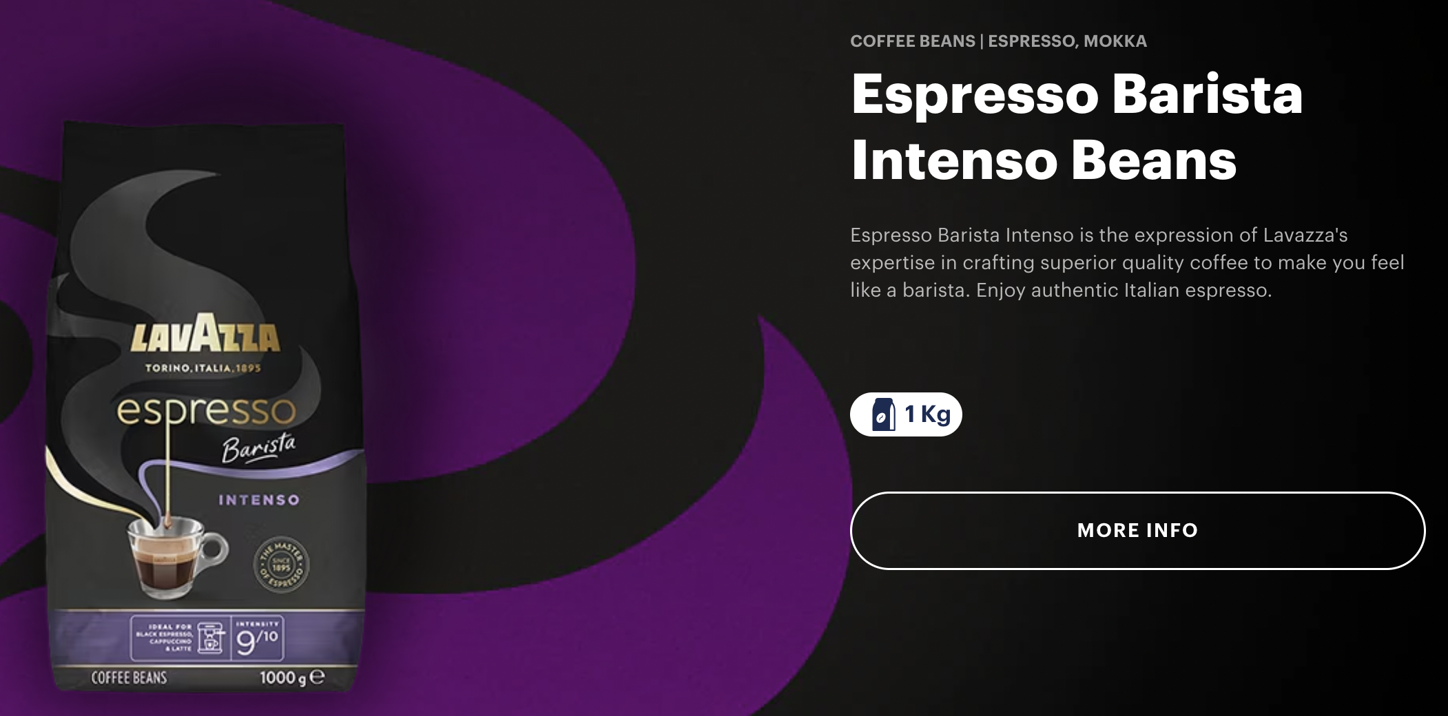 LAVAZZA Barista Intenso Coffee Beans (1kg) Shopee Malaysia - Main Image