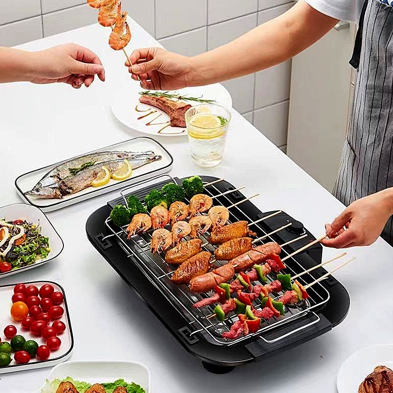 𝗙𝗔𝗦𝗧 𝗛𝗘𝗔𝗧 》 2000W Electric Smokeless Grill Korean Flameless BBQ Pan ...