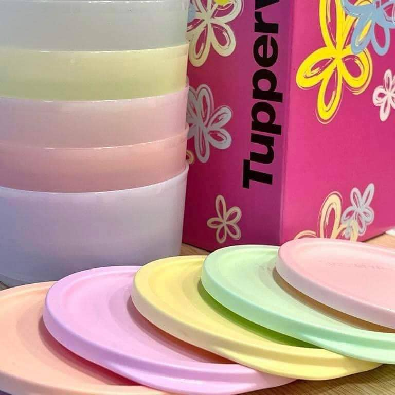 (1PC/ 2PCS) Tupperware Summer Fresh Round Food Container 530ML Gift Box ...