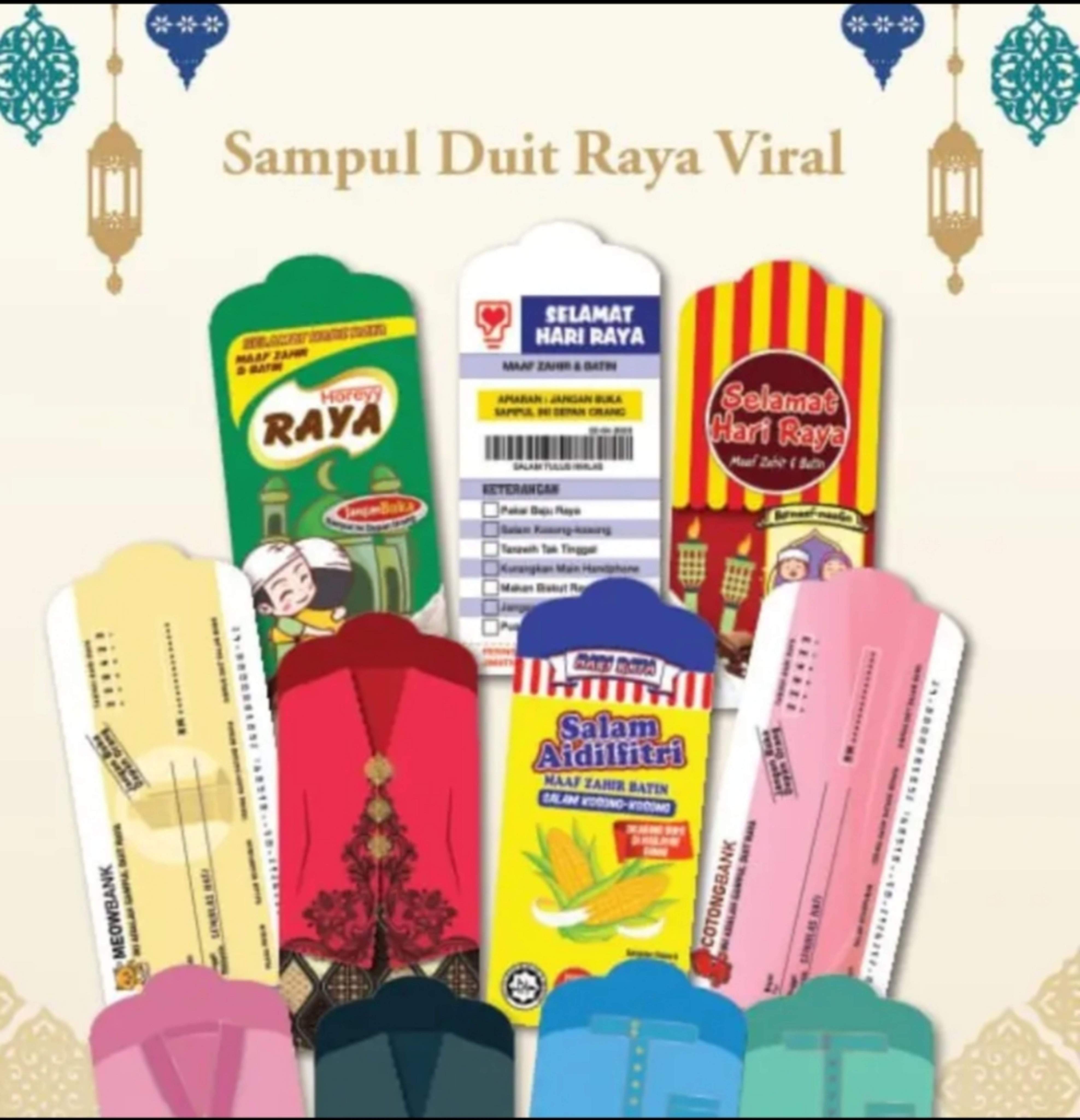Sampul Duit Raya Sedondon 1 Paket 5 Pcs Money Packet Small Envelope ...