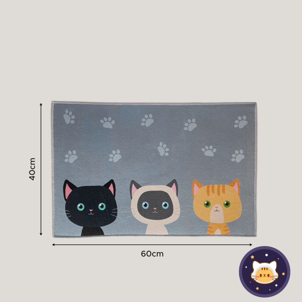 OYEN PLANET Cartoon Cat Kitchen Mat Door Floor Doormat Rug Carpet ...