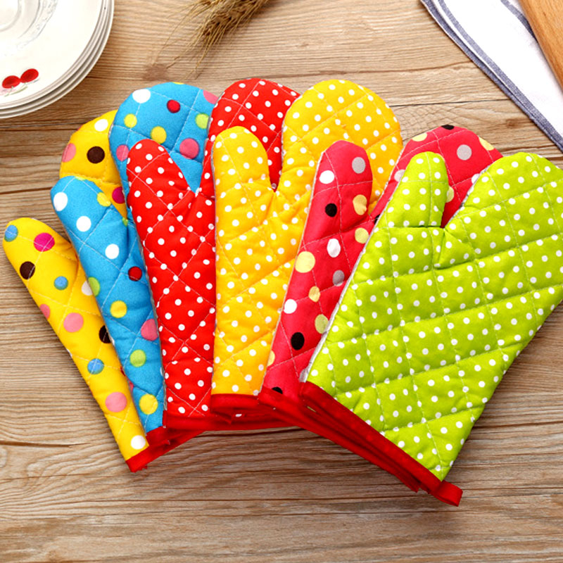 𝐍𝐎𝐍 𝐒𝐋𝐈𝐏 Microwave Oven Mitts Heat Resistance Hot Pot Steamboat Baking ...