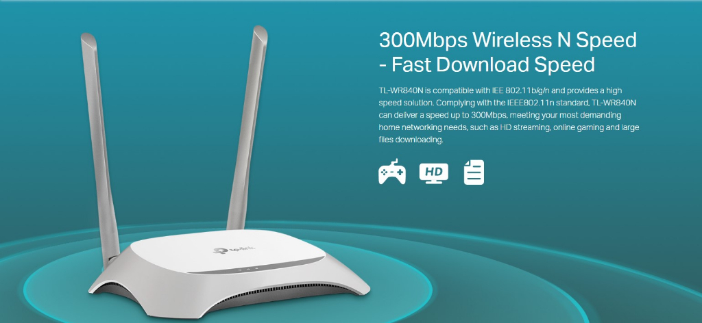 TP-LINK TL-WR840N 300Mbps Wireless N Router | Shopee Malaysia