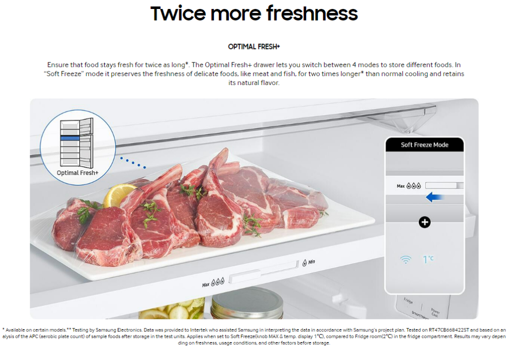 Samsung 427L Bespoke Top Mount Refrigerator TMF -Optimal Fresh+ Clean ...