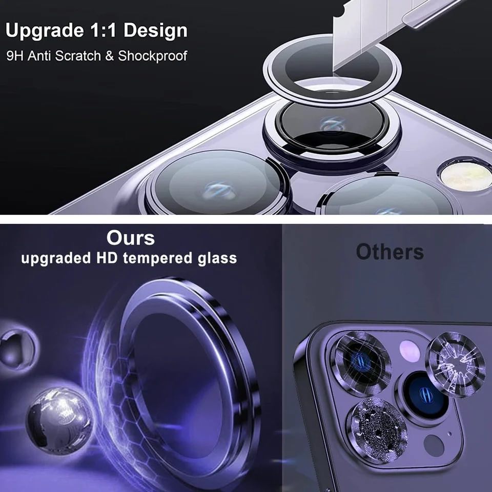 Iphone 16 PRO MAX 16 PLUS 15 14 13 12 MINI 11 Easy install set Camera ...