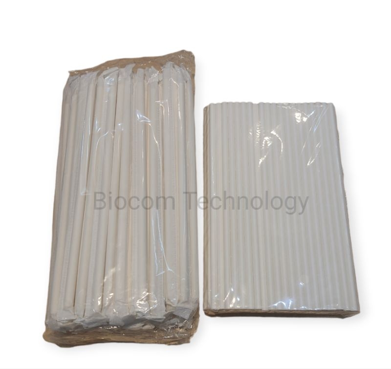 Assorted Colours 100pcs Bio White Black Paper Drinking Straw ...