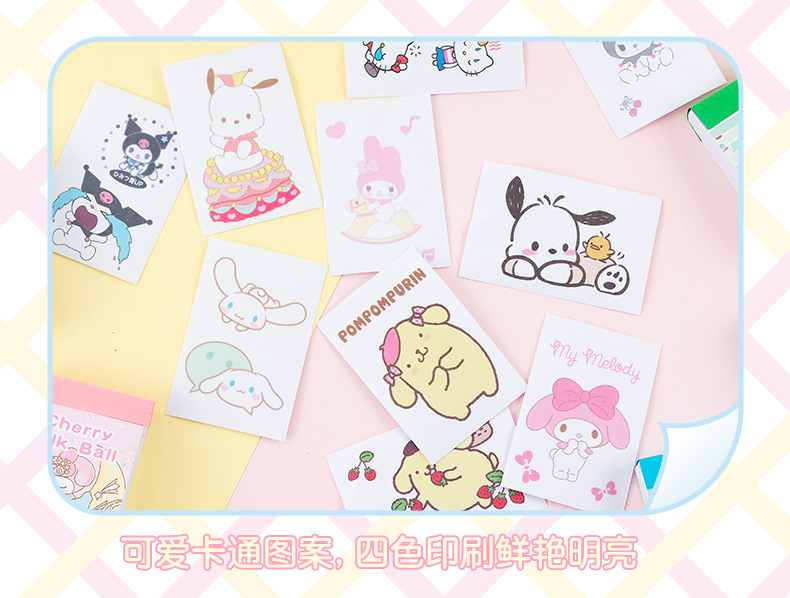 Whitespace 50pcs Mini Senrio Family Sticker Book Cute Cartoon Stickers ...