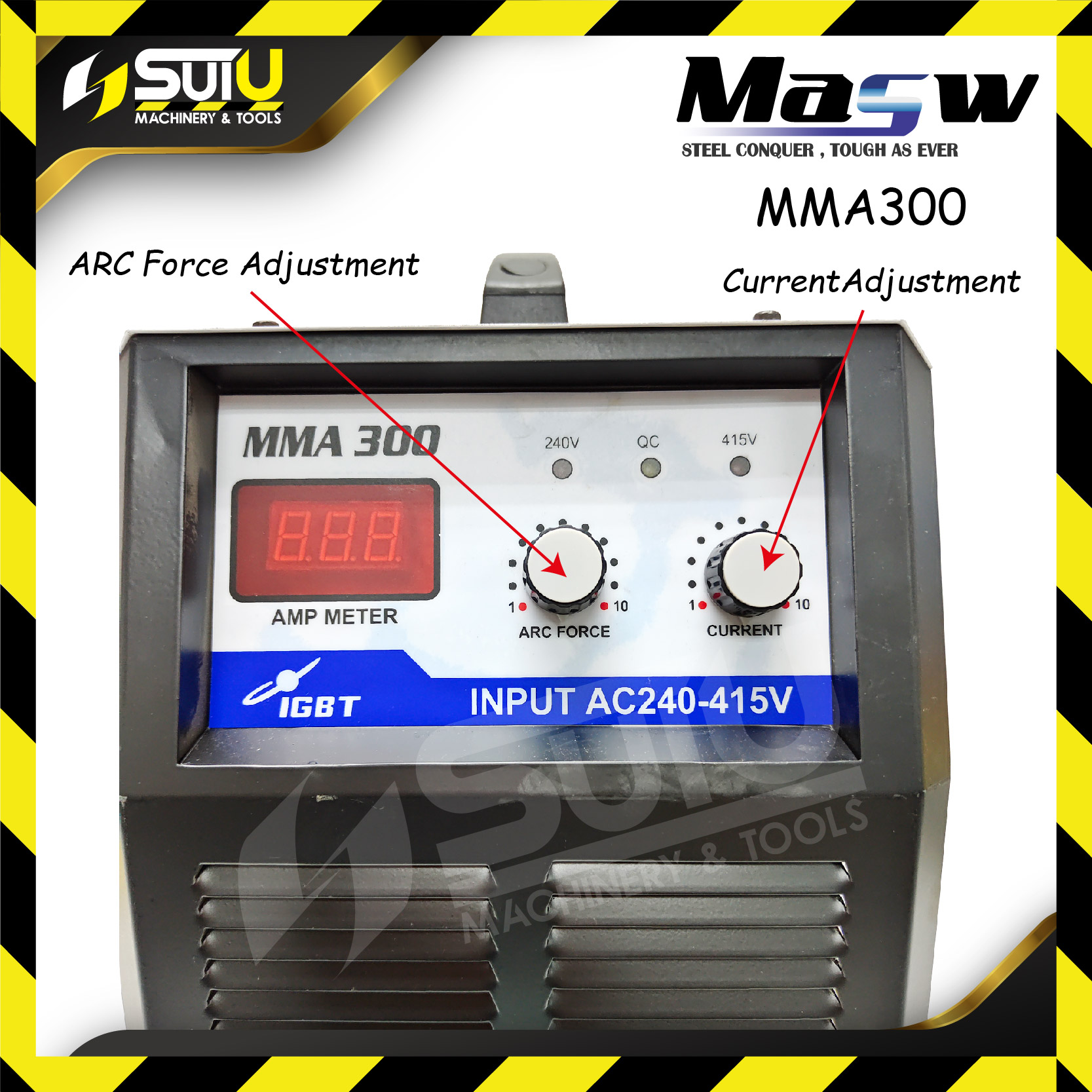 【NEW】MASW MMA300 Single Phase & Three Phase Inverter Welding Machine ...