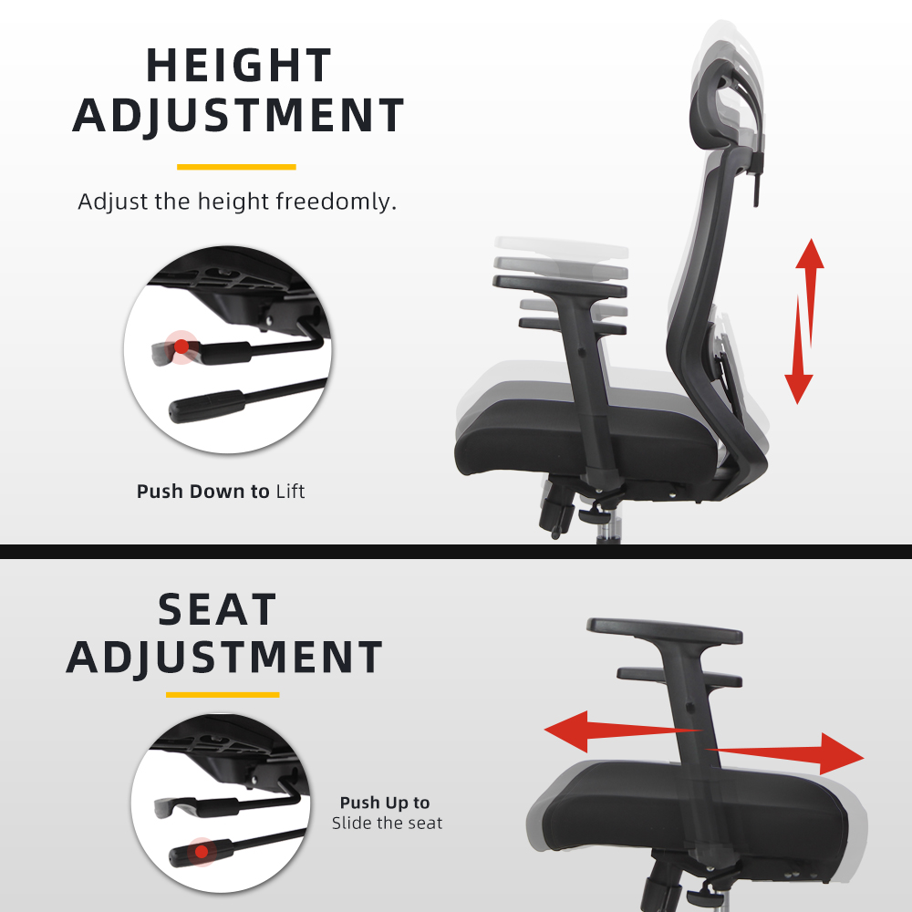 [FREE Shipping] Homez LINA / JOY Ergonomic High Back Mesh Office Chair ...