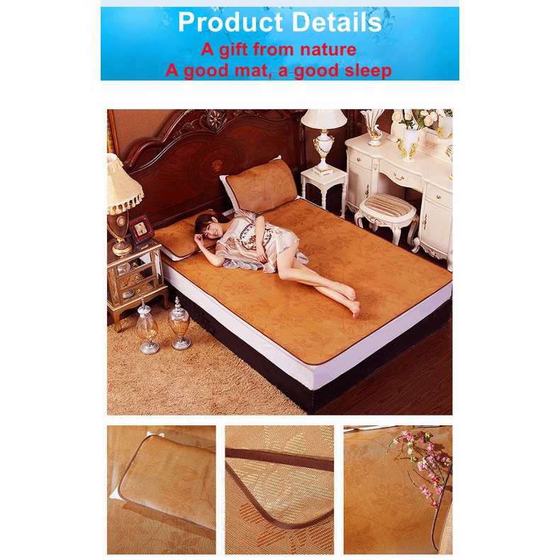 Summer Cool Rattan Mat Tikar Rotan Tikar buluh Cooling Mat Three Piece ...